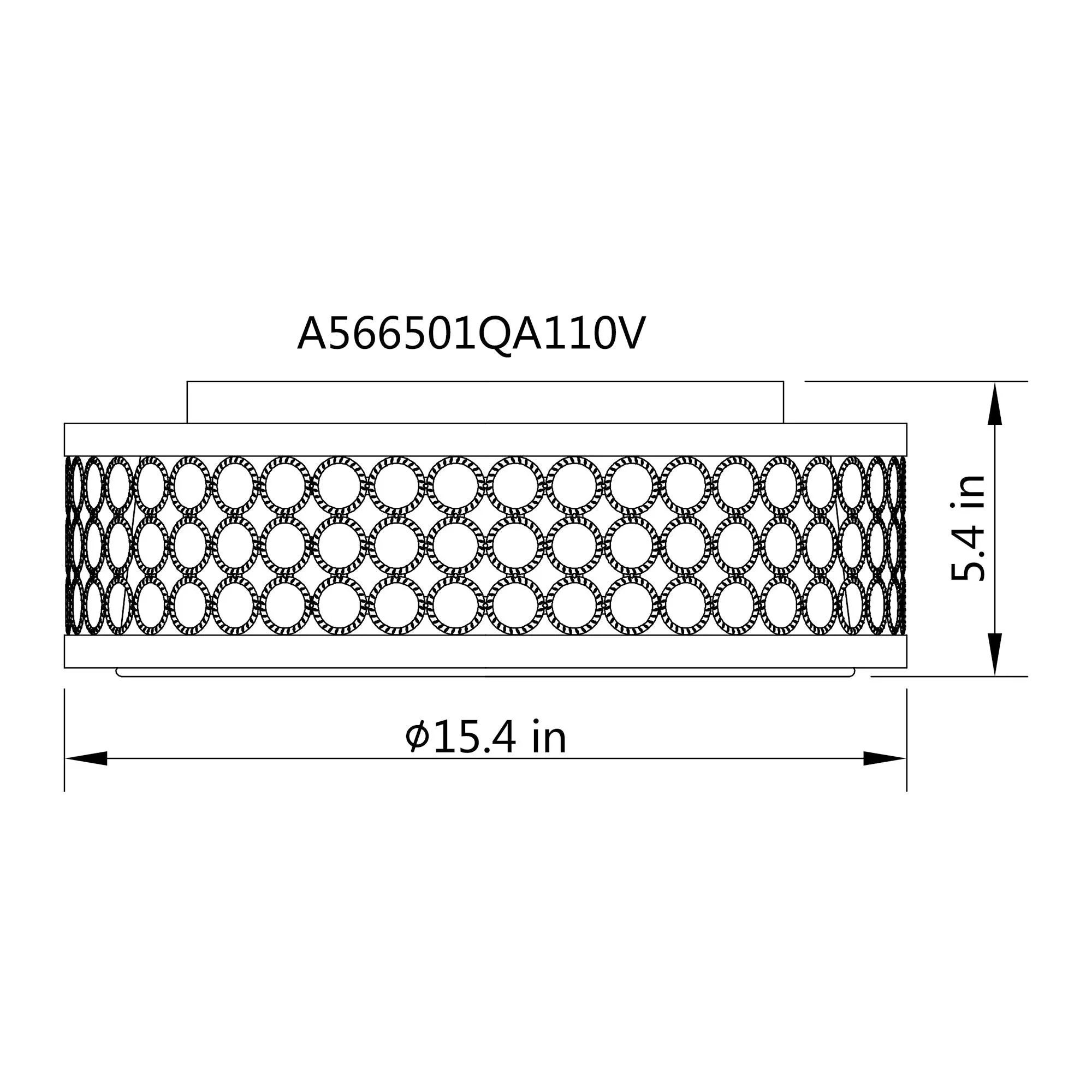 15" Modern LED Flush Mount Lighting