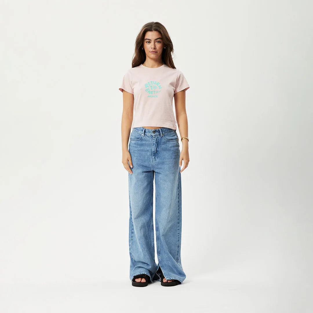 AFENDS Womens Taylor - Baby T-Shirt - Lotus