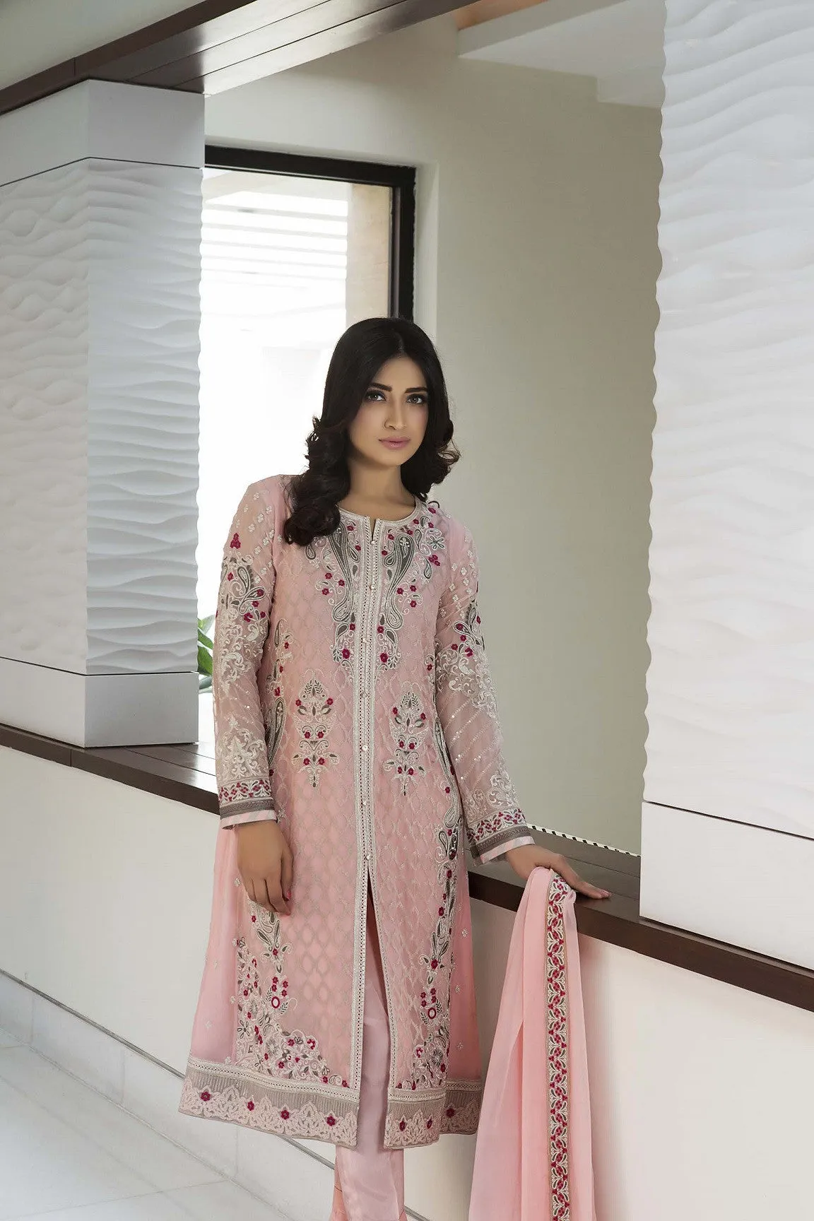 Baroque Luxury Chiffon Embroidered Collection Vol 3 – Hue Of Roses