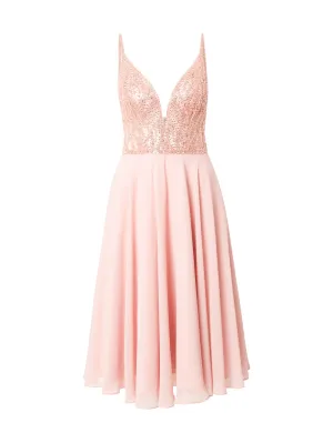 Cocktail dress SWING, dark pink