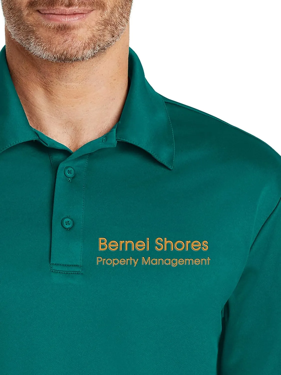 Custom Embroidered Shirts for Men - Add Your Text - Personalized Embroidery Polyester Polos