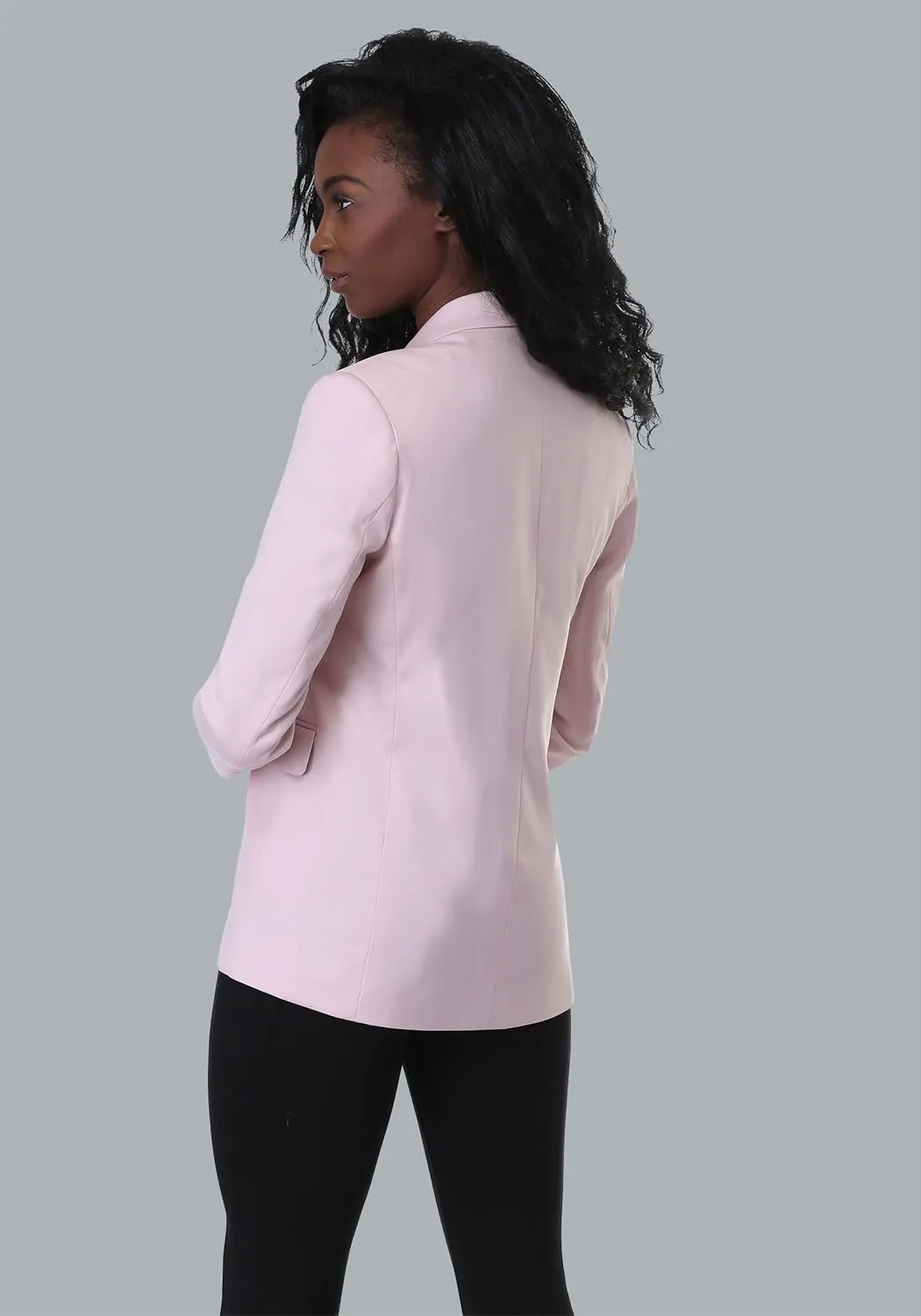 DC Comics Adult Pink Modern Print Boyfriend Blazer for Women, Wonder Woman Suit Blazer Officially Licensed from DC