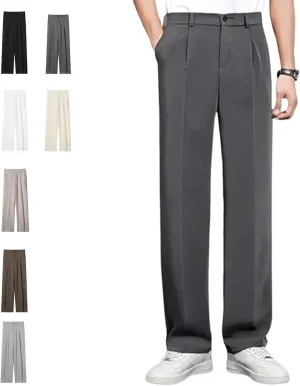 Denimblack Pants for Men, Easemotions Super Stretch Ice Silk Comfort Everyday Pants