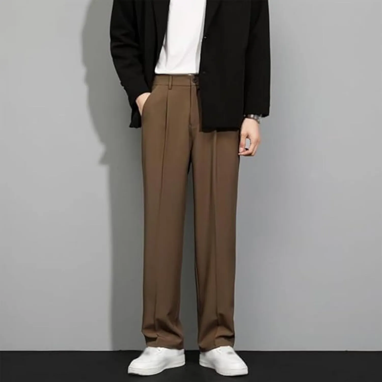 Denimblack Pants for Men, Easemotions Super Stretch Ice Silk Comfort Everyday Pants