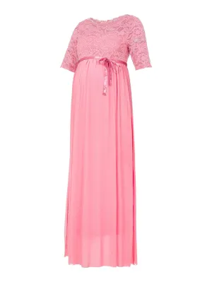 Evening dress Mamalicious Mivana, dark pink