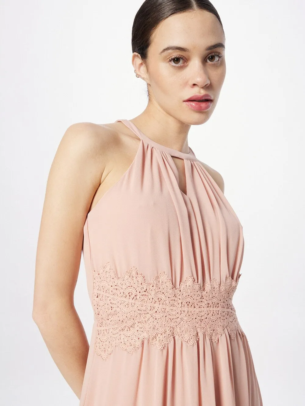 Evening dress Vila, dark pink