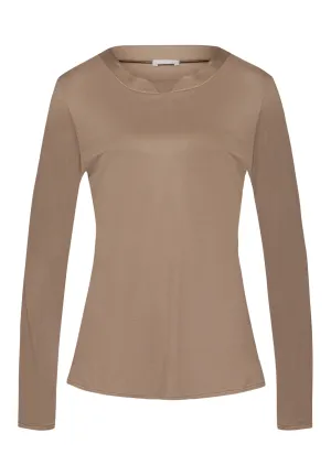 Grand Central TENCEL™ and Silk Trim Relaxed Top | Taupe 77381-2847
