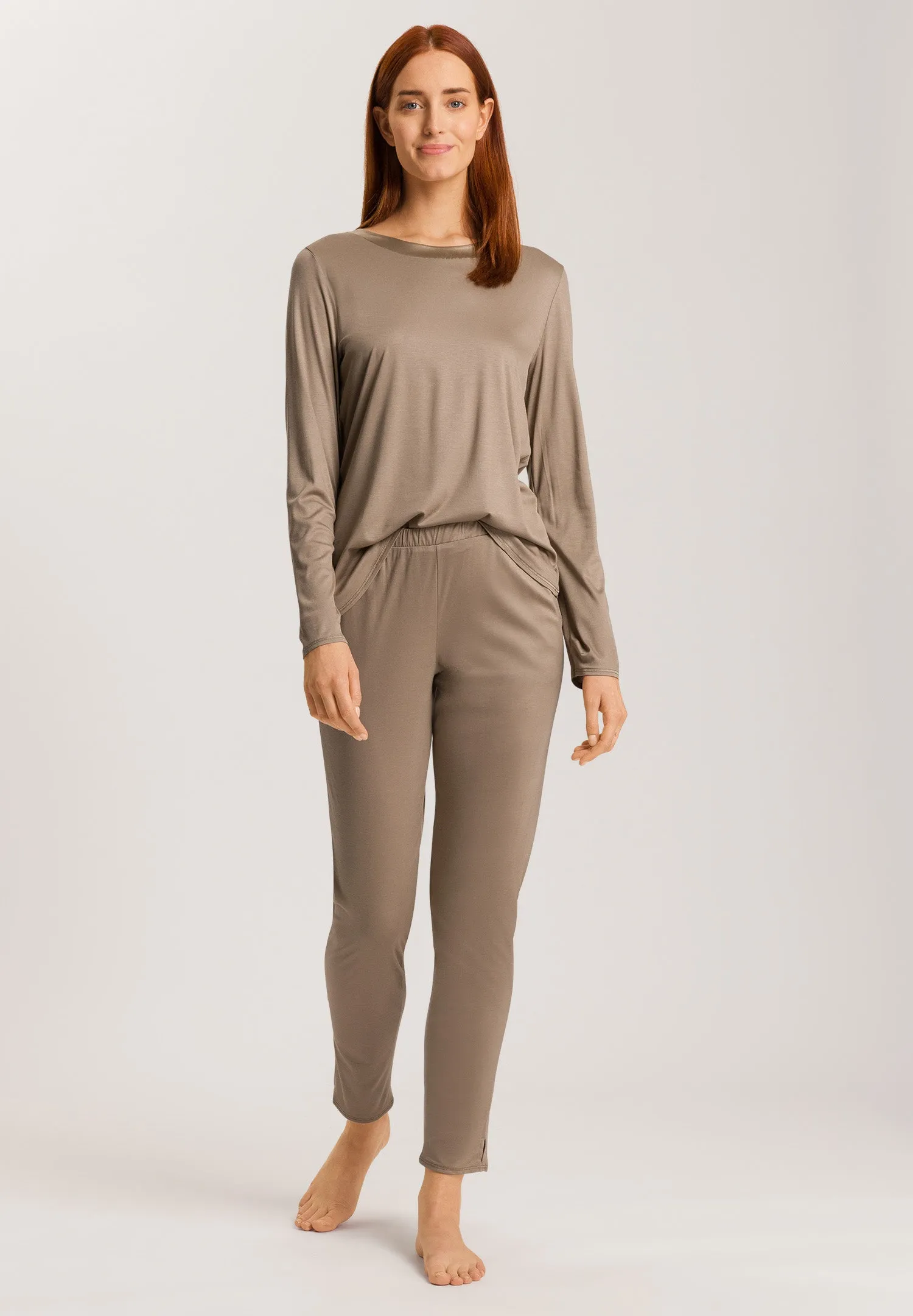 Grand Central TENCEL™ and Silk Trim Relaxed Top | Taupe 77381-2847