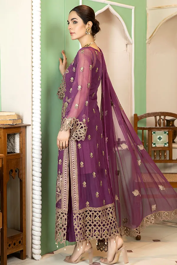 La Bella by Imrozia Embroidered Chiffon Collection – L-238 Zen