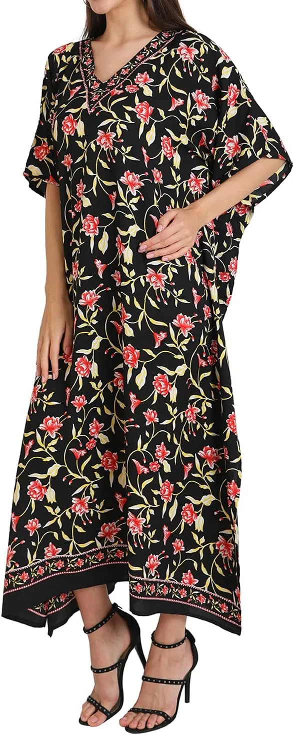 Miss Lavish London Long Kaftan for Women- African Beach & Modern Kaftan Dress for Party and weddings