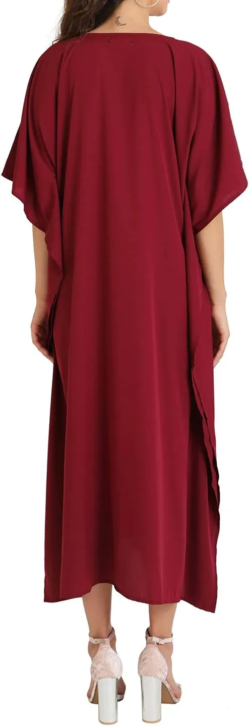 Miss Lavish London Long Kaftan for Women- African Beach & Modern Kaftan Dress for Party and weddings