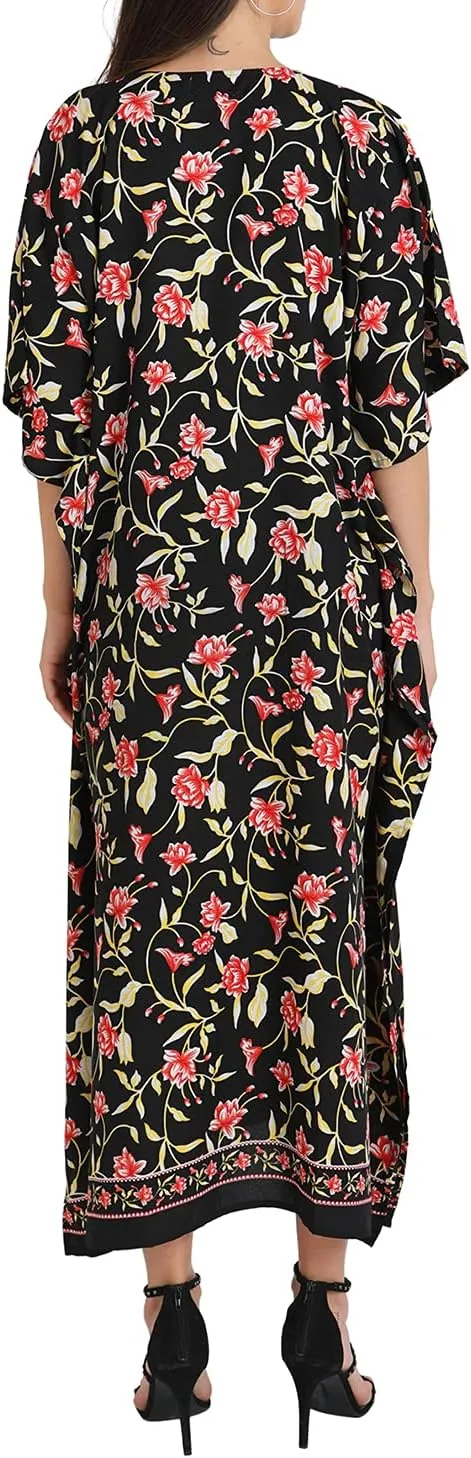 Miss Lavish London Long Kaftan for Women- African Beach & Modern Kaftan Dress for Party and weddings