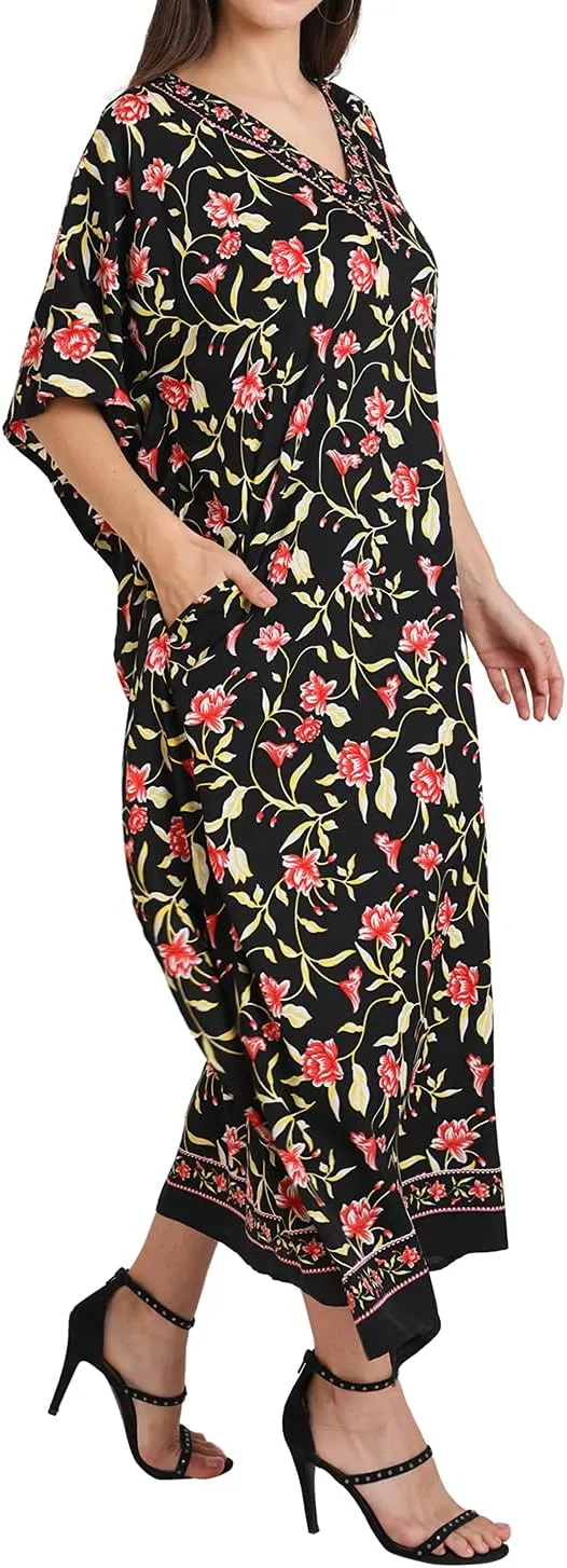 Miss Lavish London Long Kaftan for Women- African Beach & Modern Kaftan Dress for Party and weddings