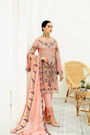 Ramsha Chevron Chiffon Collection 2020 – F-1912