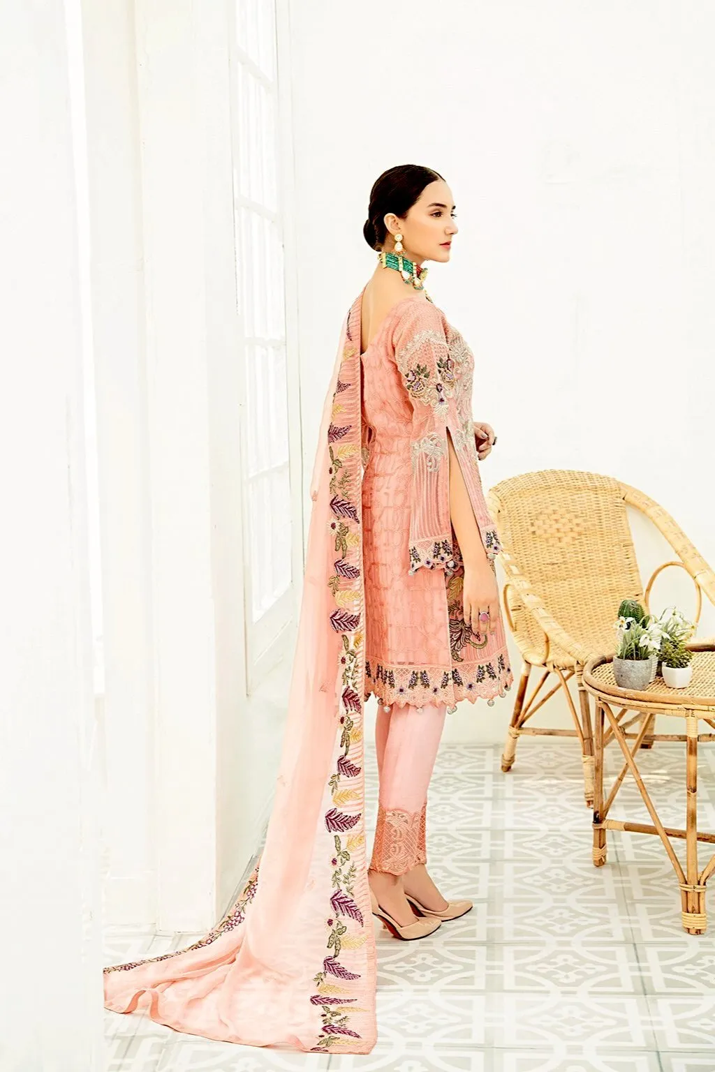 Ramsha Chevron Chiffon Collection 2020 – F-1912